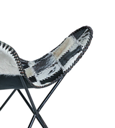 Yuki Goat Skin Butterfly Chair